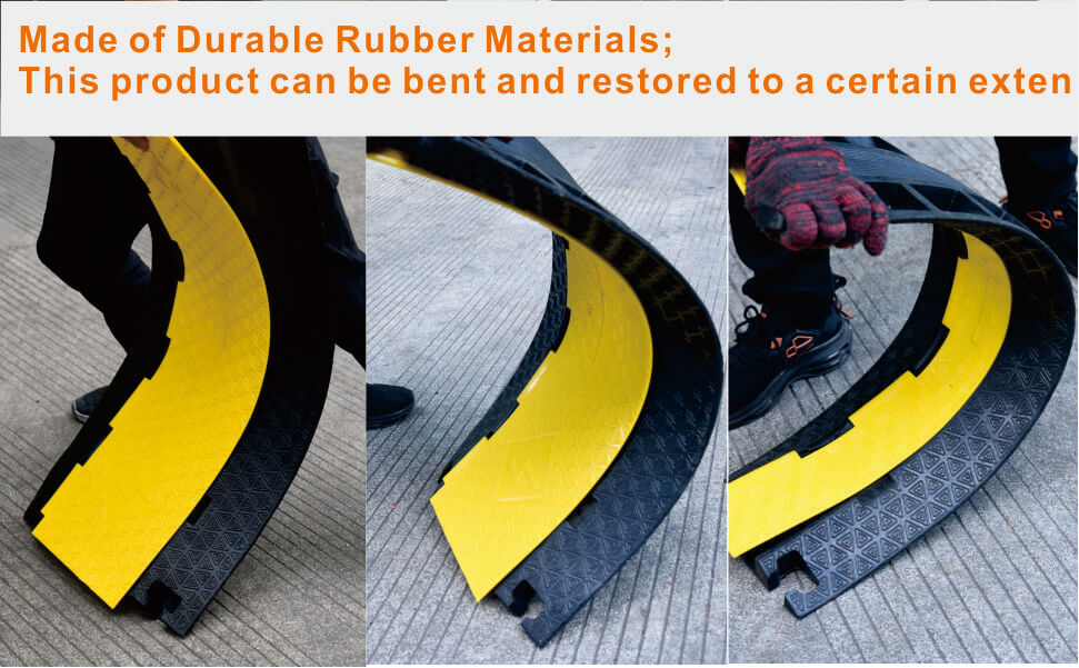 Made of Durable Rubber Materials； This product can be bent and restored to a certain exten；