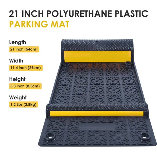 21INCH POLYURETHANE PLASTIC PARKING MAT Product Dimension.