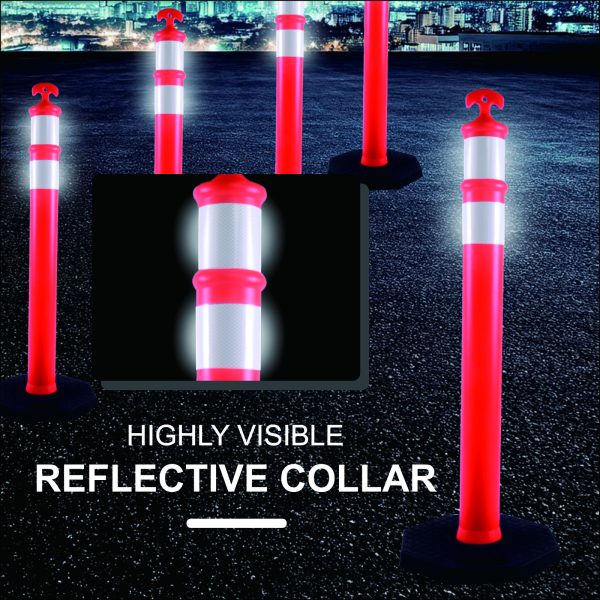 Reflective tape, clearly visible at night