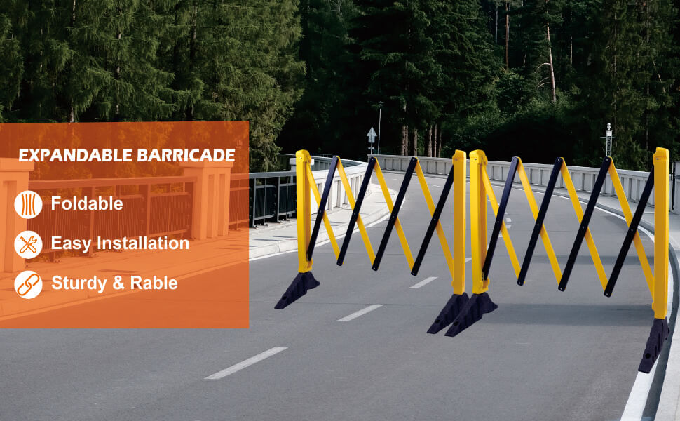 EXPANDABLE BARRICADE Foldable ; Easy Installation ; Sturdy & Rable;