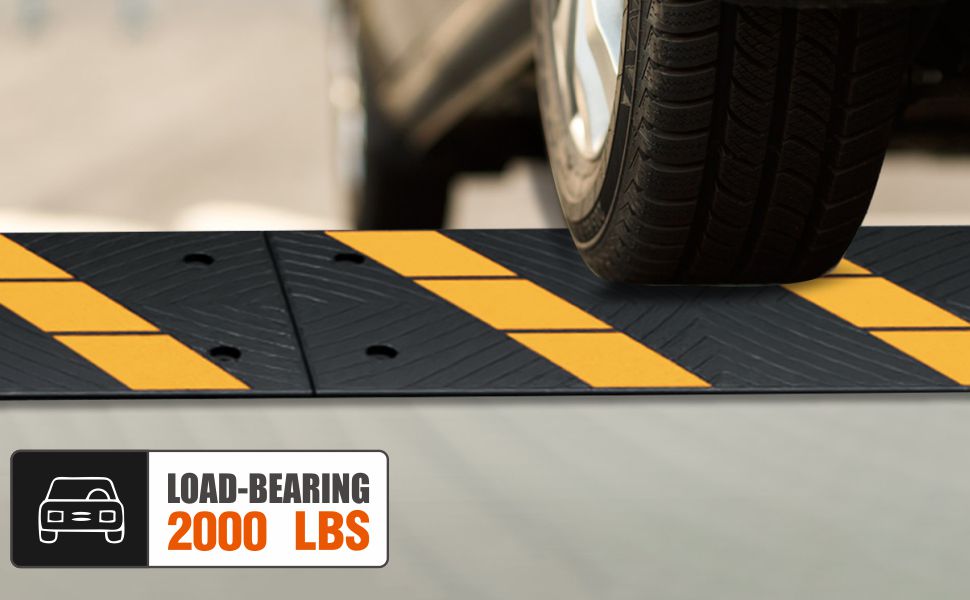 Durable rubber construction supports up to 20000 lbs;