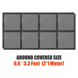 Anti-FatigueRubber Workplace Mat: AROUND COVERED SIZE 6.6 * 3.3 Feet [2*1 Meter]