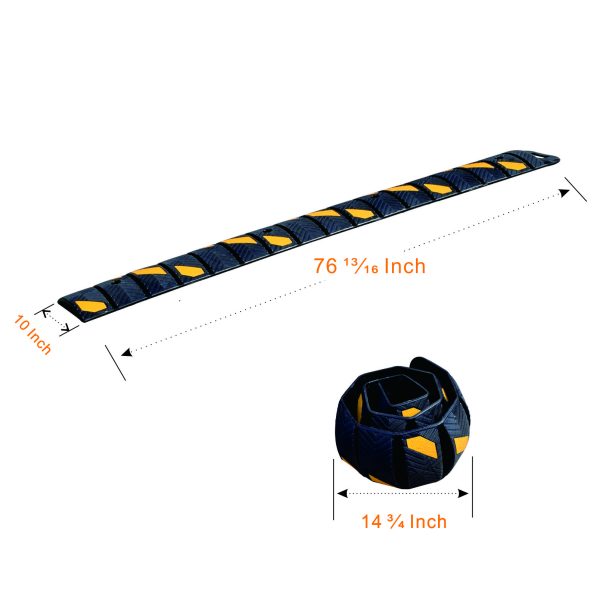 6-1/2 Length Roll Up Speed Bump Product dimensions